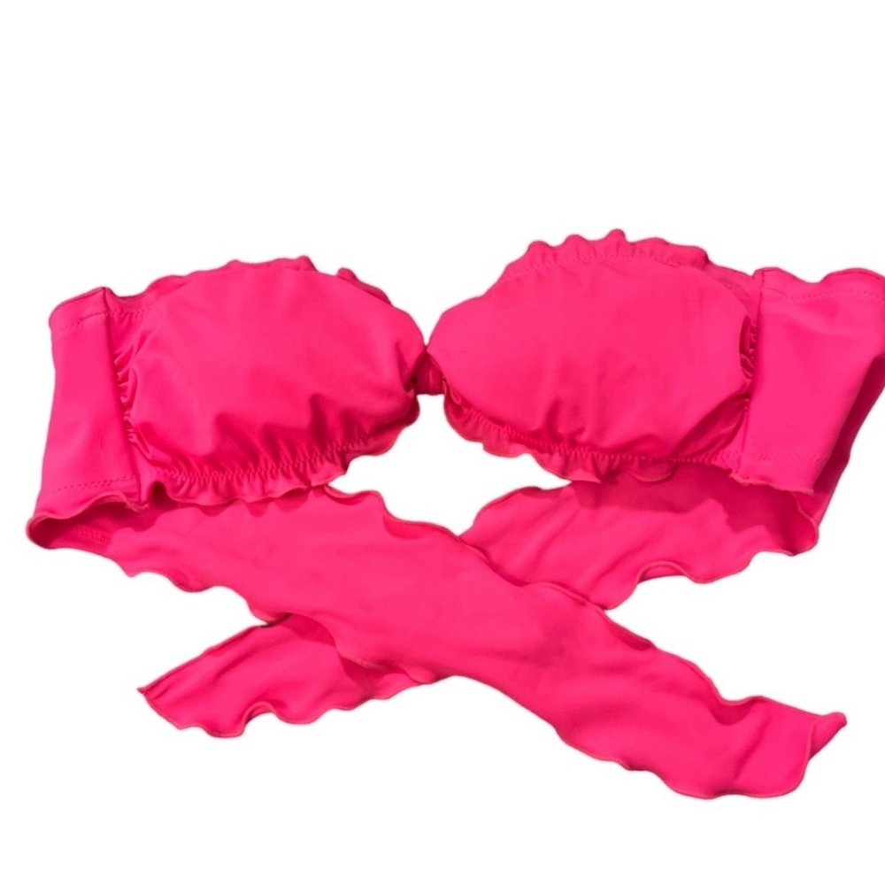 NWOT Victoria's Secret ruffle bandeau bikini top